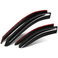 Fit 05-10 Pontiac G6 Glossy Black 3m Adhesive Tape 4 Window Visors