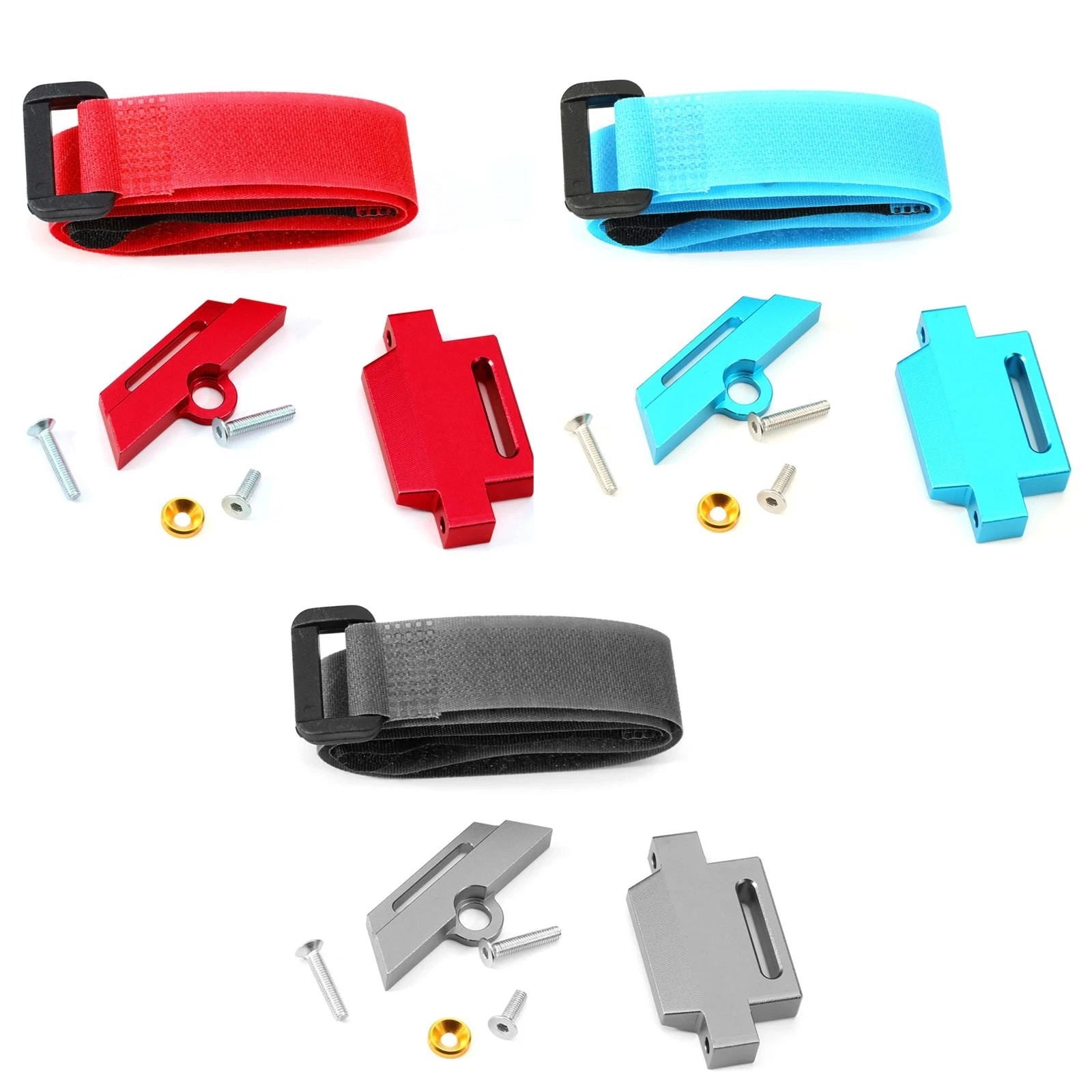 Alloy Tall Battery Holder With Battery Strap For Traxxas Slash 2wd