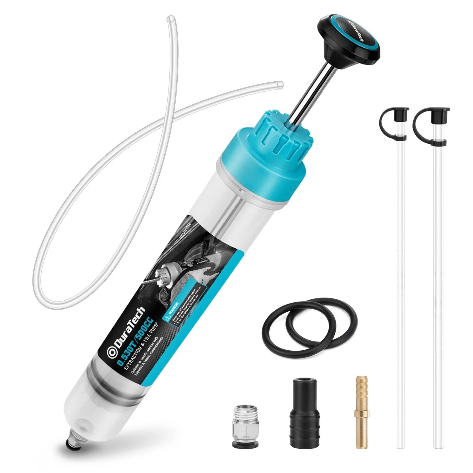 500cc + 39" Fluid Extractor Filling Syringe Transfer Liquid Pump Oil Extraction