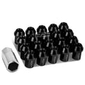 Closed End M12x1.25 35mm Tall 25mm Od Black Aluminum Jdm Lug
