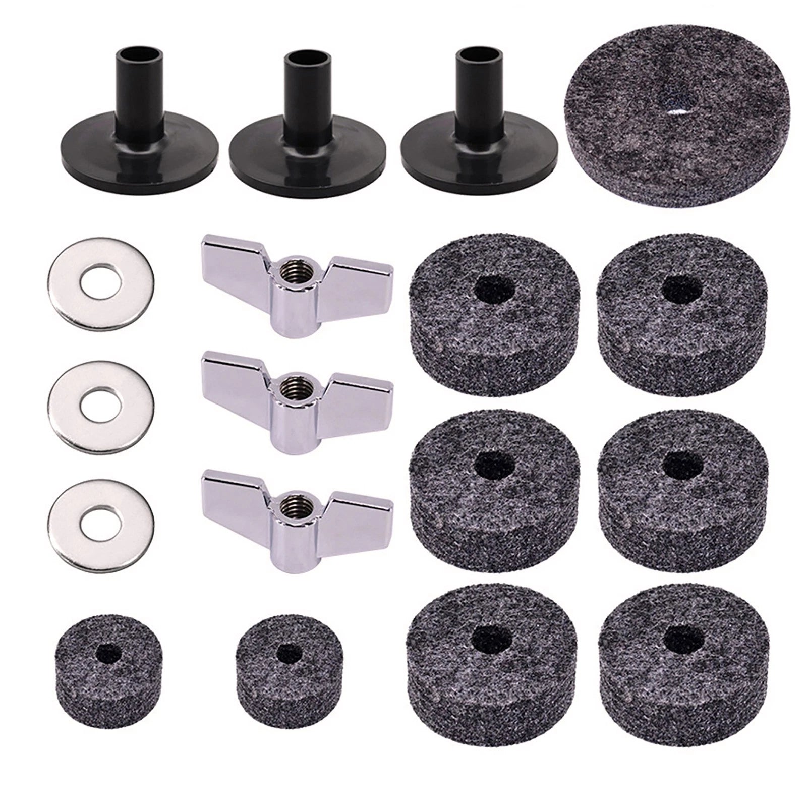Drum Accessories Felt Pad/wing Nut/cymbal Sleeve Base For Drum Set