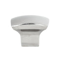 Zen Dynasty Square Style Nickel Cabinet Drawer Knob, 1-7/32" (31mm)