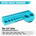 DURATECH 1/4" Drive Metric Magnetic Socket Organizer by DURATECH