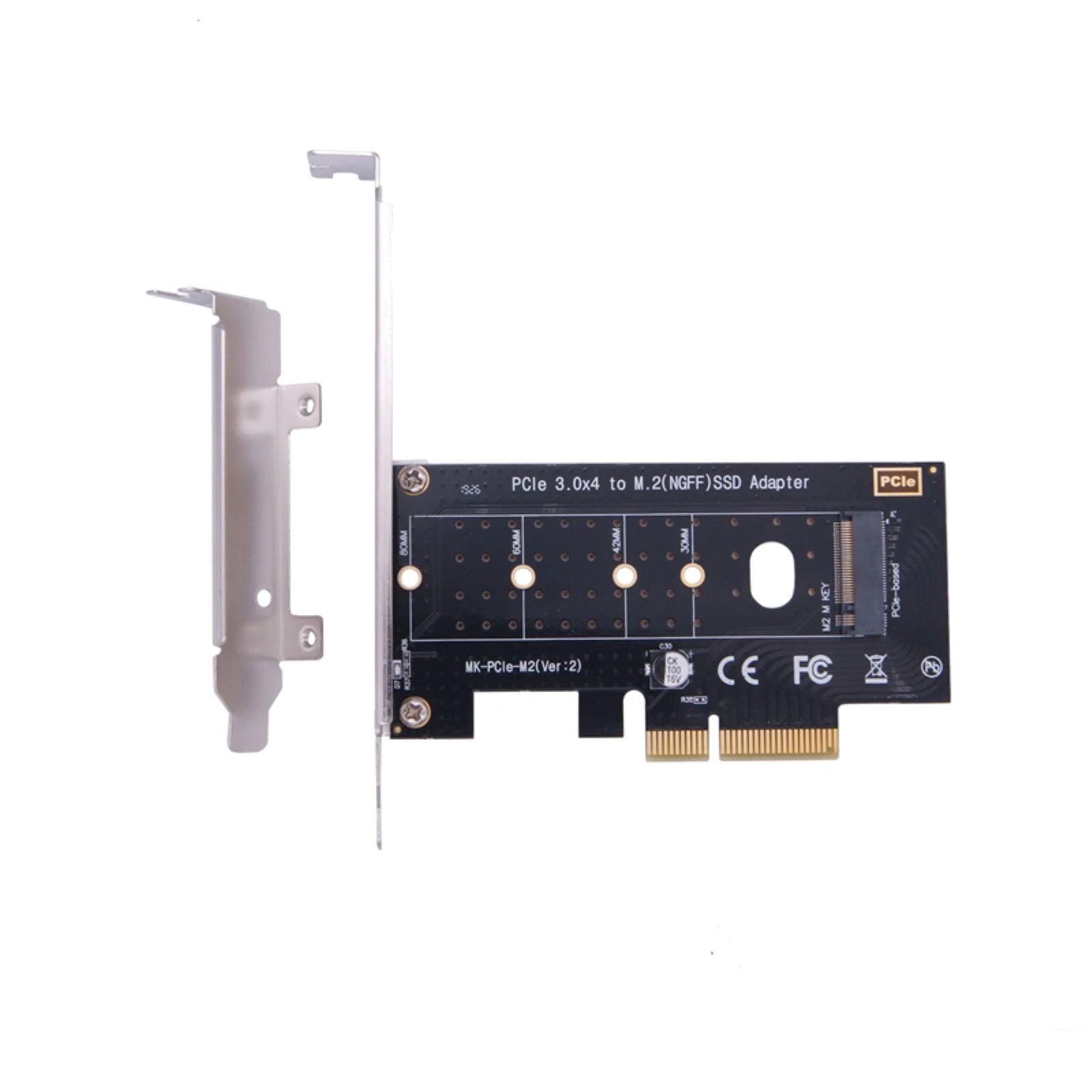 M.2 Nvme Ssd To Pcie 3.0 X4 Adapter Card Desktop Expansion Accessories