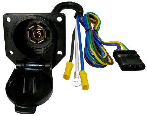 7 Way Female Connector with 4-Way Male