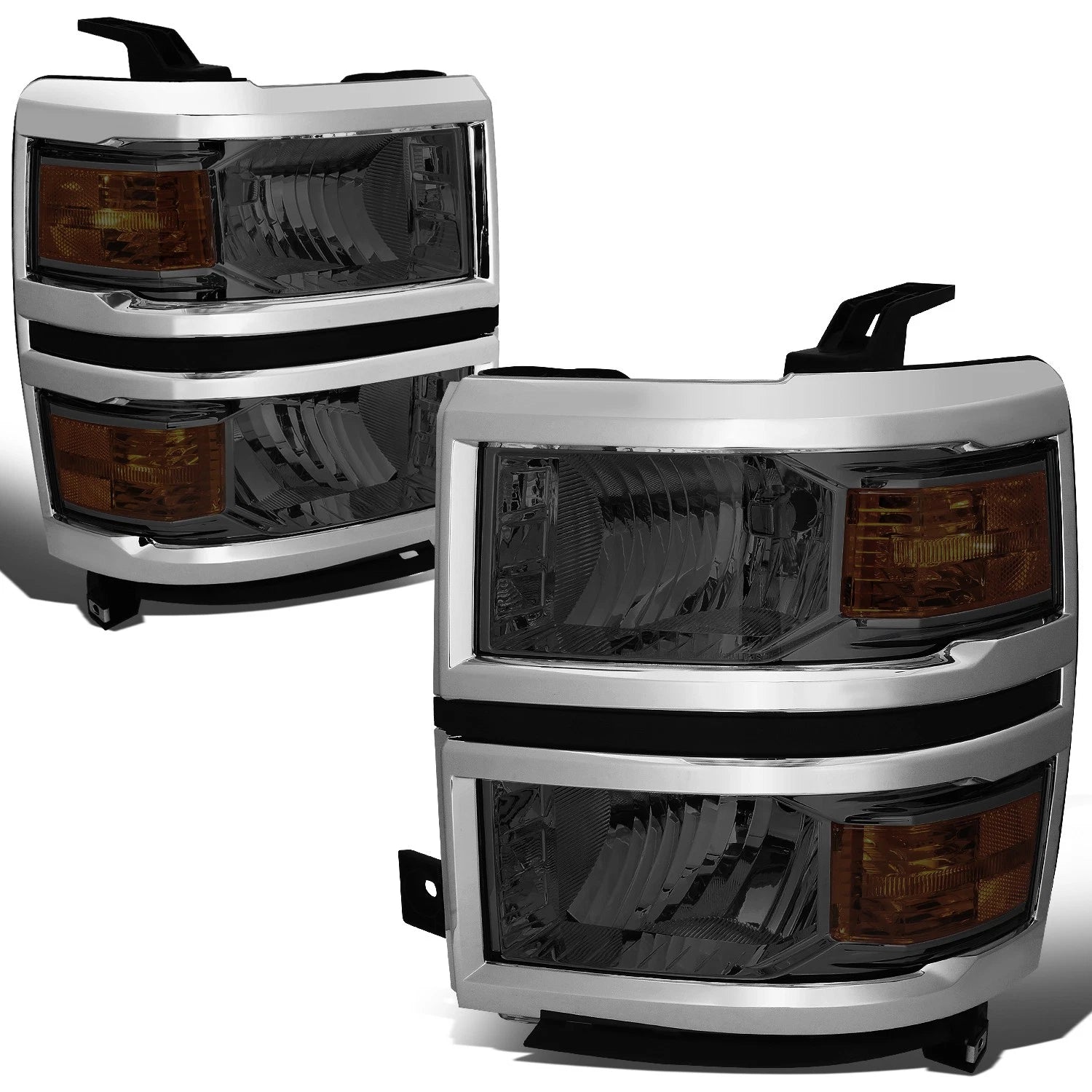 Fit 2014-2015 Chevy Silverado Pair Smoked Housing | Built Supply Co
