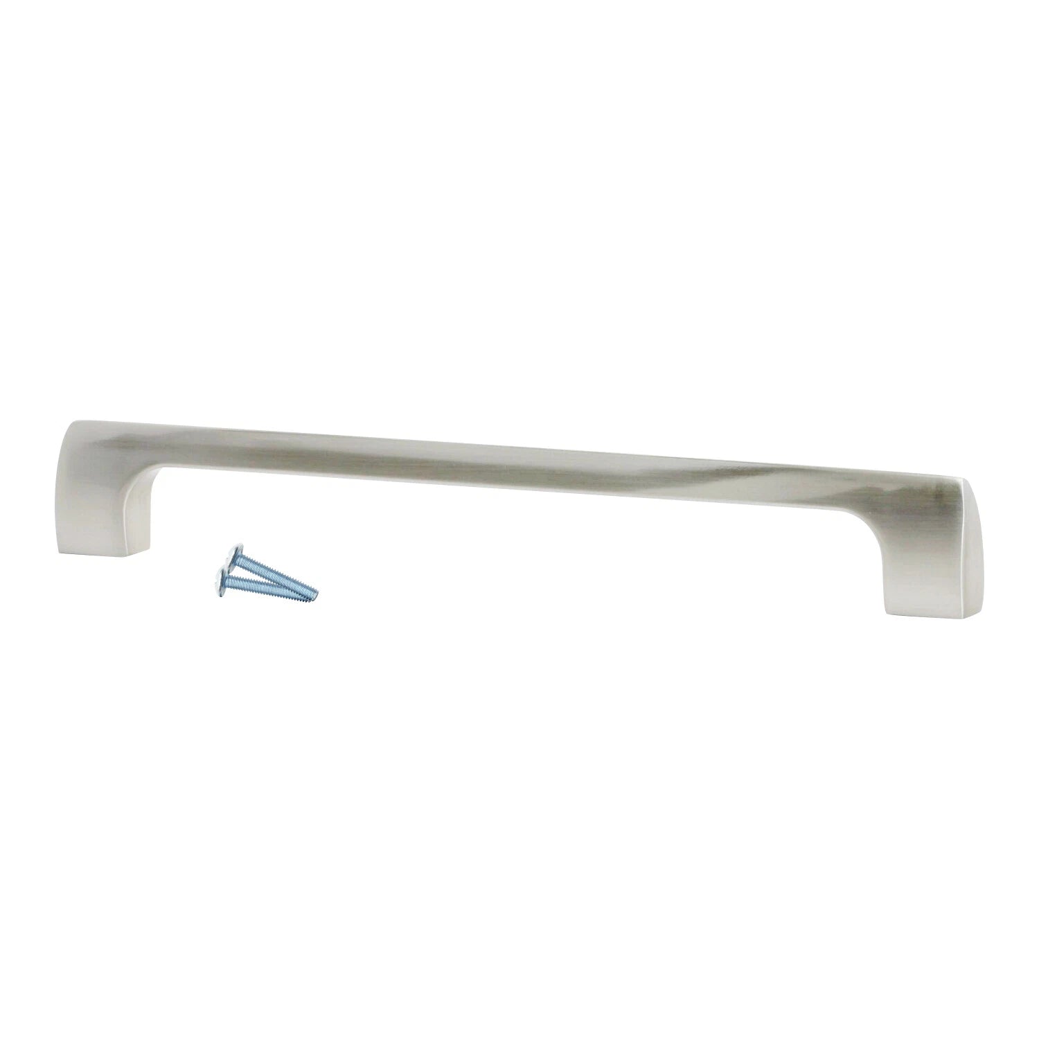 2 Pack Modern Point 12-5/8" Brushed Nickel Kitchen Cabinet Pull