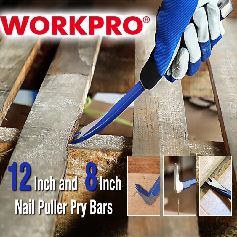 Workpro Nail Puller Set 8" Mini Crowbar Nail | Built Supply Co
