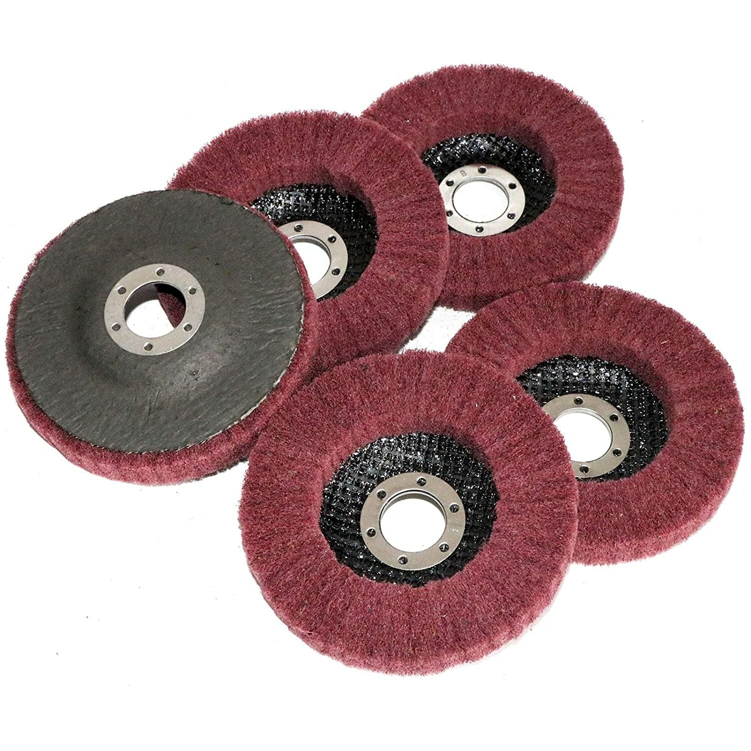 5PCS 4-1/2" Nylon Flap Disc Buffing Wheel Pads by Unbranded