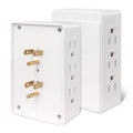 Plug in Outlet Extender,2 Pack 6 Grounded Outlet to the Side,Wall Tap
