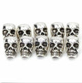 Tibet Silver Antique Steampunk Skull Spacer Bead Diy Jewelry Craft