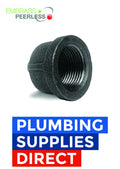 Embrass 1" Black Iron Cap End