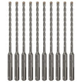 10PCS 3/16"x6" Drill Bit Set SDS Plus Rotary Hammer Concrete Masonry