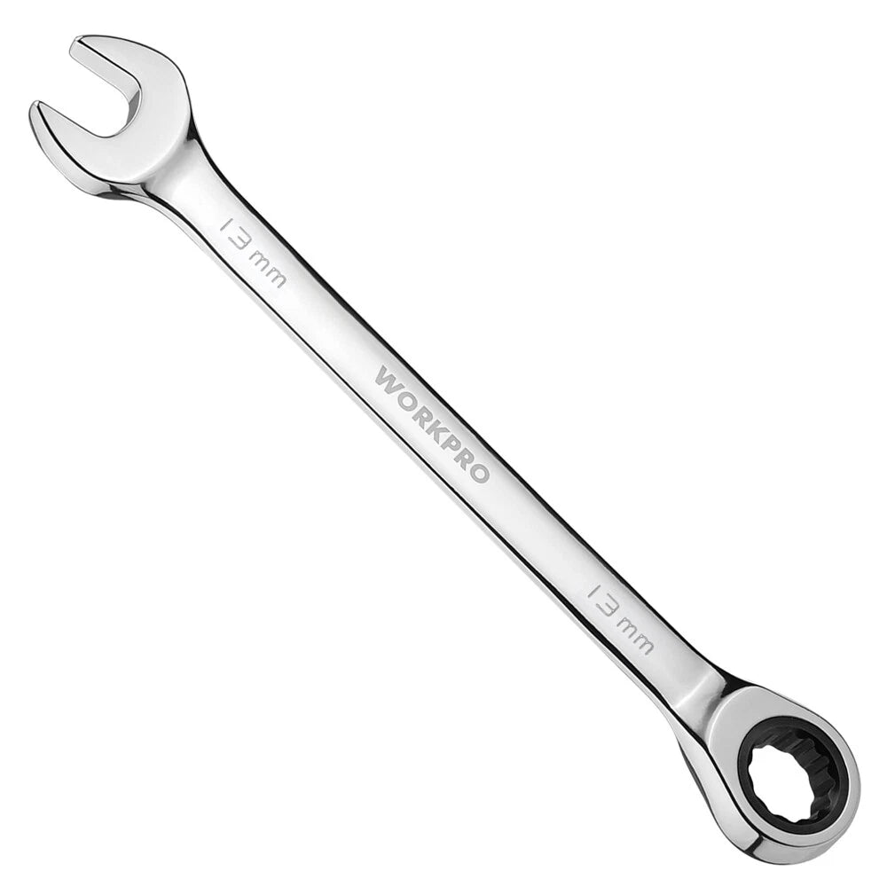 Workpro 13mm Ratcheting Combination Wrench Metric Cr-v Constructed