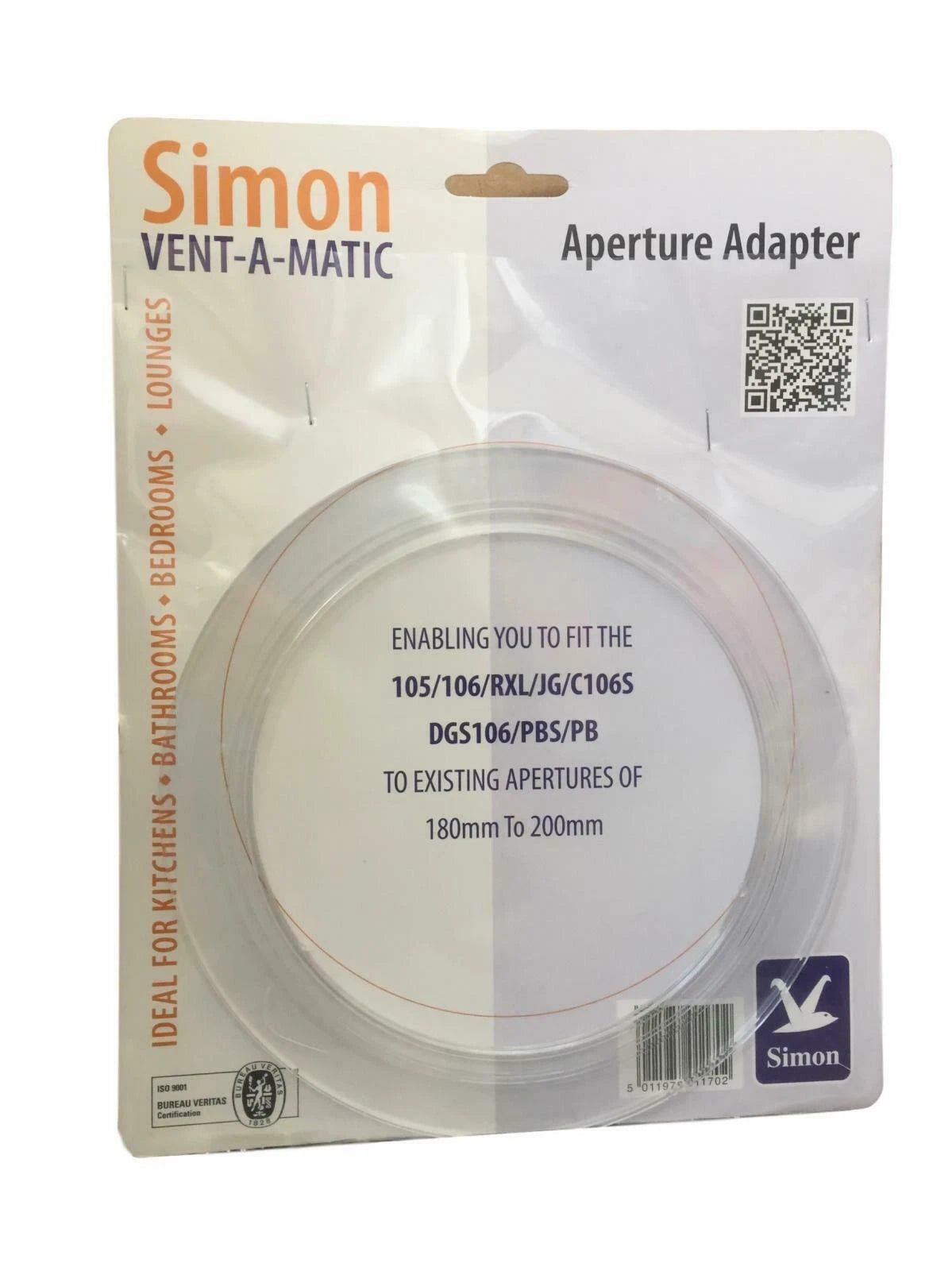 Simon Vent-A-Matic Aperture Adaptor Up To 200mm