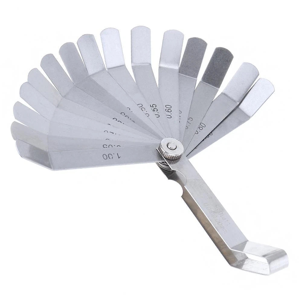 Stainless Steel Feeler Gauge Marked Metric Measuring Tool 0.05 - 1mm