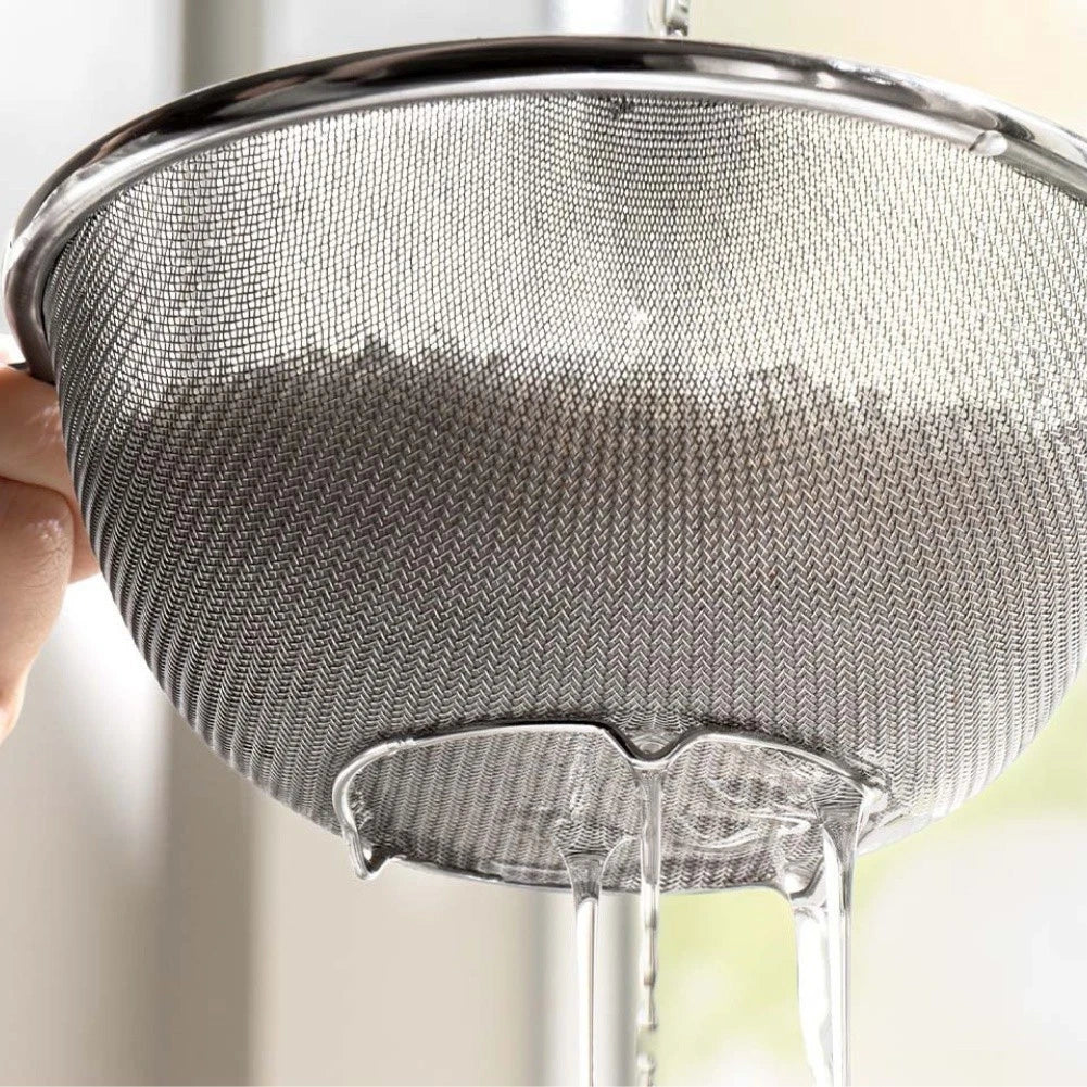 Stainless Steel Drain Basket For For Rice Washing With Multi Use Basin