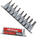 Neilsen 9pc Torx Bit Star Plus Security Tamperproof Socket Set TP10 -TP50 3/8"Op