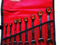 8pc SAE Imperial Ring & Open Reversible Ratchet Combination Wrench Set