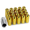 Closed End M12x1.5 50mm Tall 20mm Od Gold Aluminum | Built Supply Co