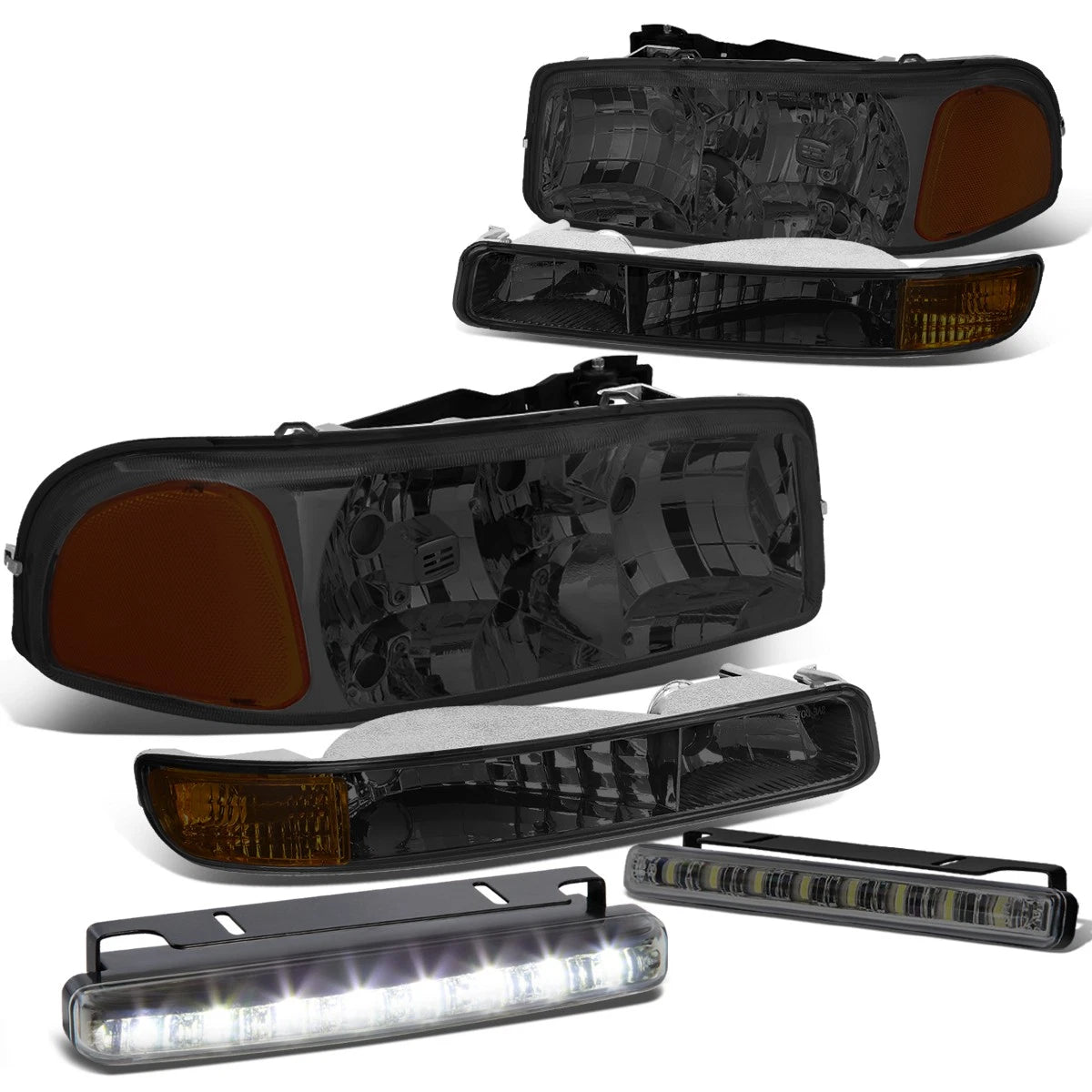 Smoked Head+bumper+am<wbr/>ber Corner+LED Fog Light | Built Supply Co