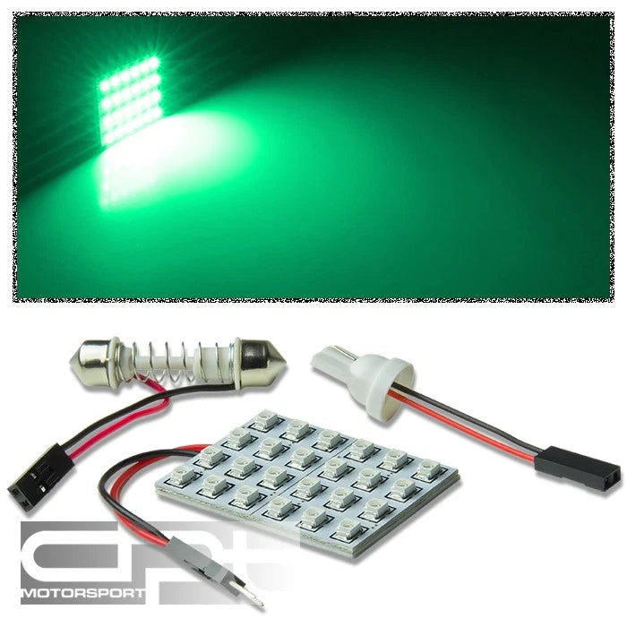 T10 3528 194/168/w5w 24-smd 12V Bright Green Led | Built Supply Co