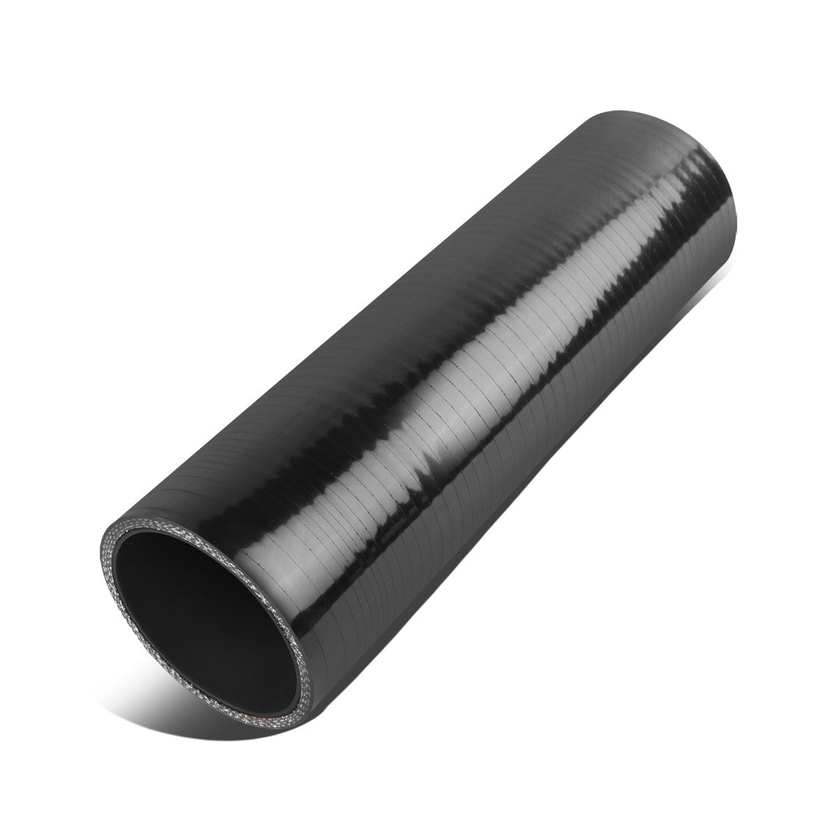2"id 8" Long Straight Transition 4-Ply 4ply Black Silicone Intercooler