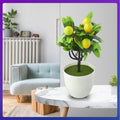 With Basin Artificial Lemon Tree Artificial Potted Flowers False