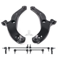 8pcs Front Lower Control Arms Sway Bars Tie Rod Ends for Mazda Protege 2001-2003