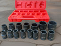15pc 1/2-Drive Metric Shallow Impact Socket Set 10–32mm
