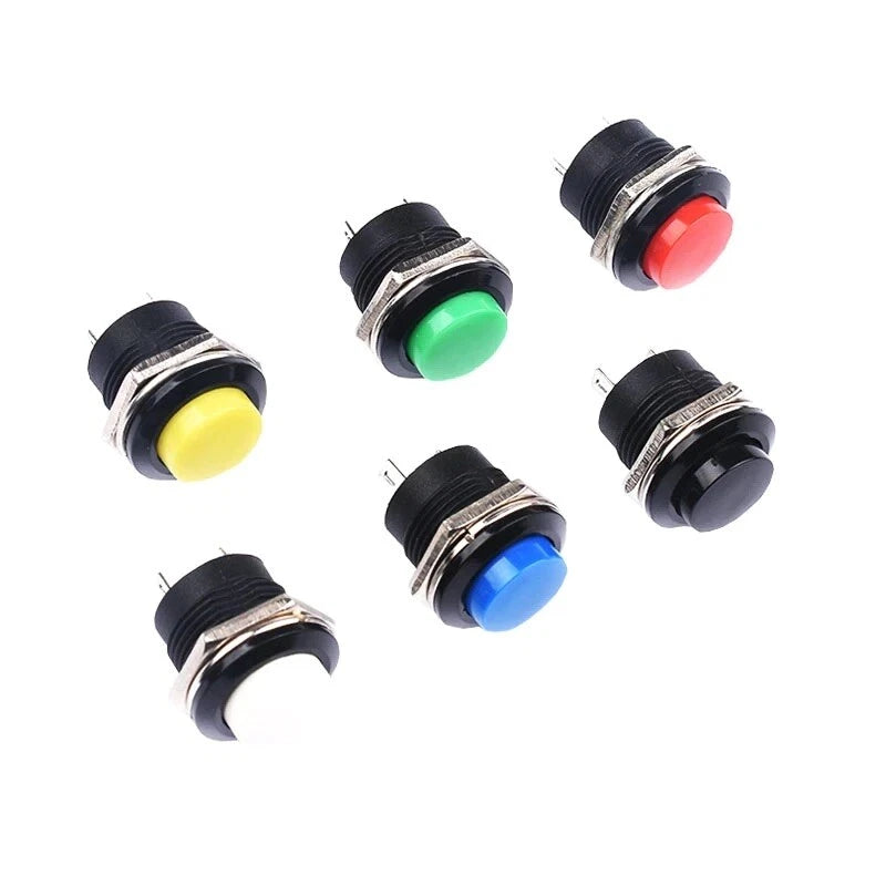 Momentary Push Button Switch 16mm Spst R13-507 Red | Built Supply Co