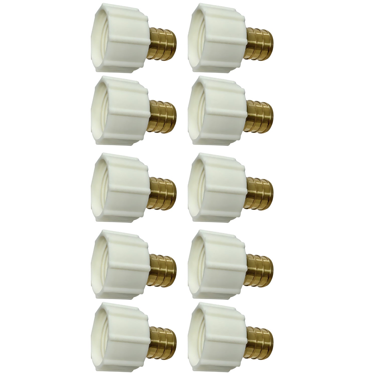 10 Pack XFITTING 3/4" Pex x 3/4" Female Swivel Adapter,
