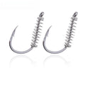 Coarse Fishing Spring Hook Set With Bait Cage Carbon Steel 5#-16#