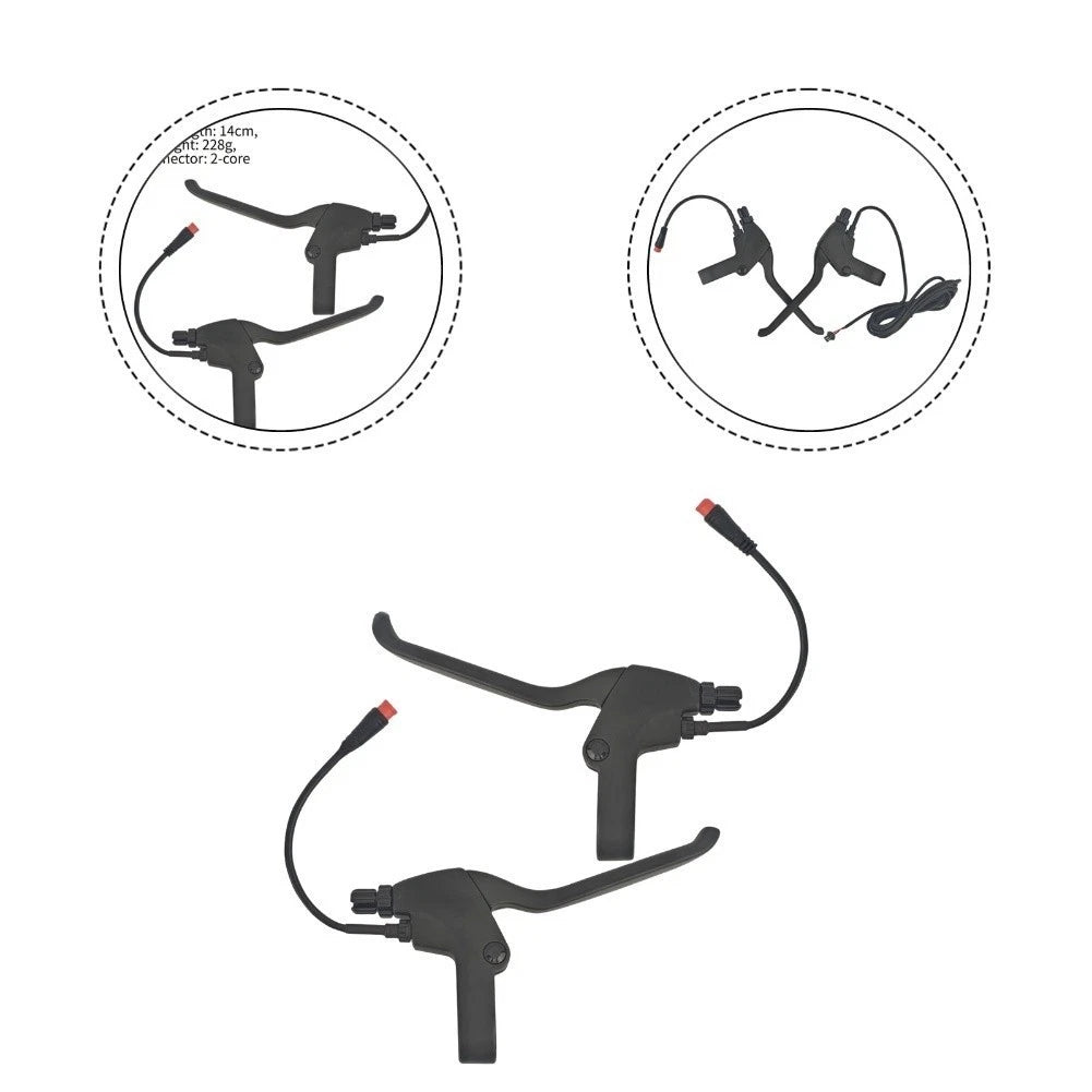 For Folding Electric Scooter Brake Lever Alloy Off With For 2 Pin
