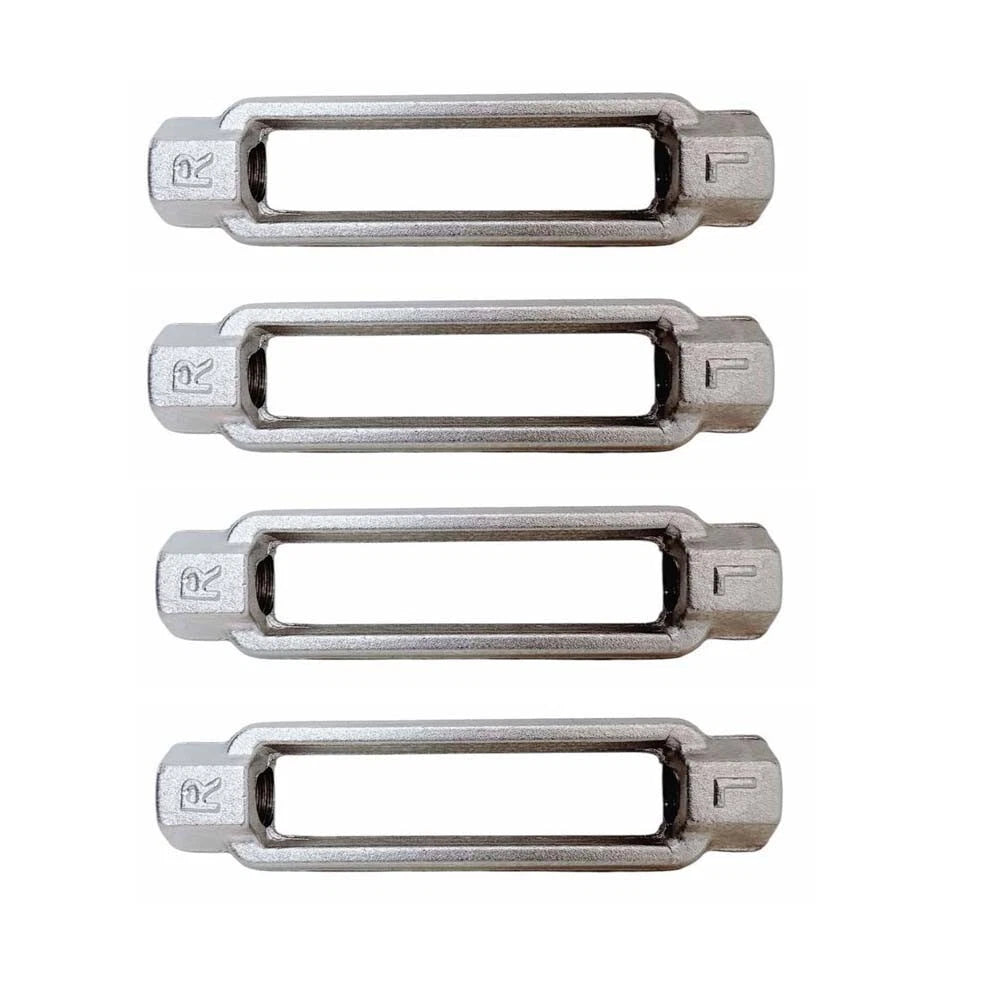 Stainless Steel T316 5/8" X 6" Turnbuckle Body , Mil-spec, 3,500 Lbs