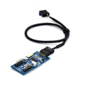 Pc Cases Internal 9 Pin Usb2.0 To Dual 9 Pin Pcb Double Chipset