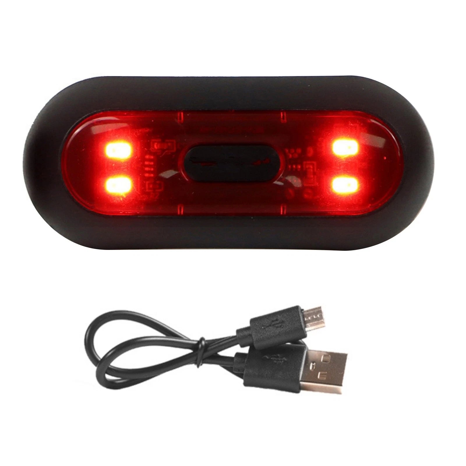 Waterproof Motorcycle Rear Led Helmet Light Usb Rechargeable Light
