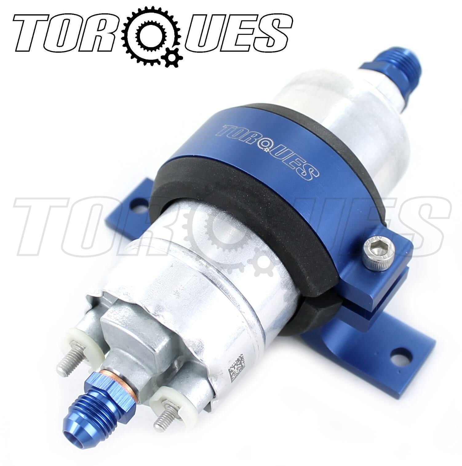 Bosch 0580464200 Fuel Pump With AN-6 Out / AN-8 In Adapters And Billet