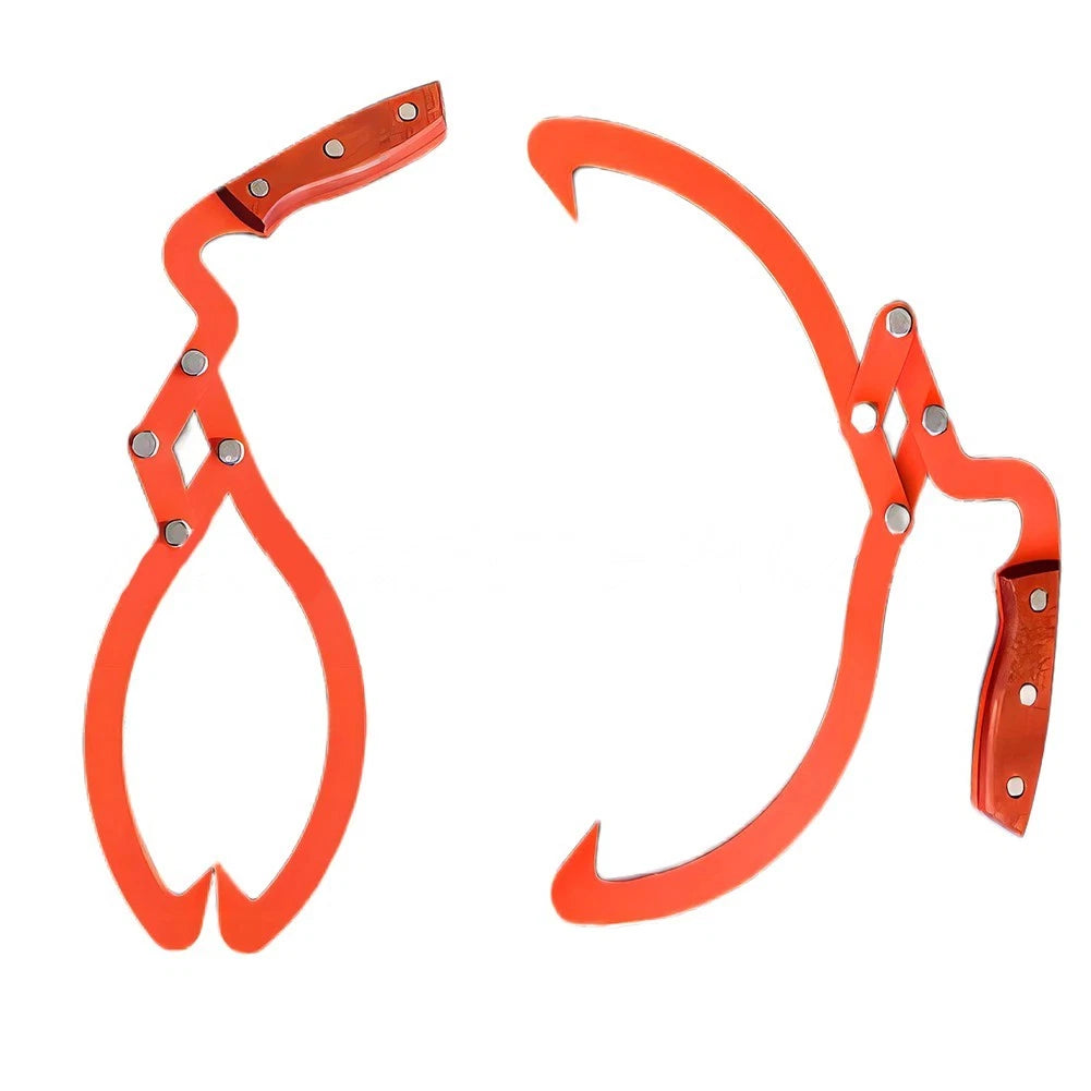 Reliable Stainless Steel Log Tongs With Comfortable Grip For Outdoor