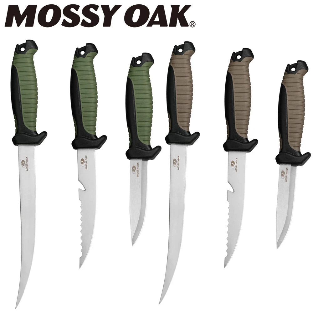 Mossy Oak Stainless Steel Fishing Knife Set Filet | Built Supply Co