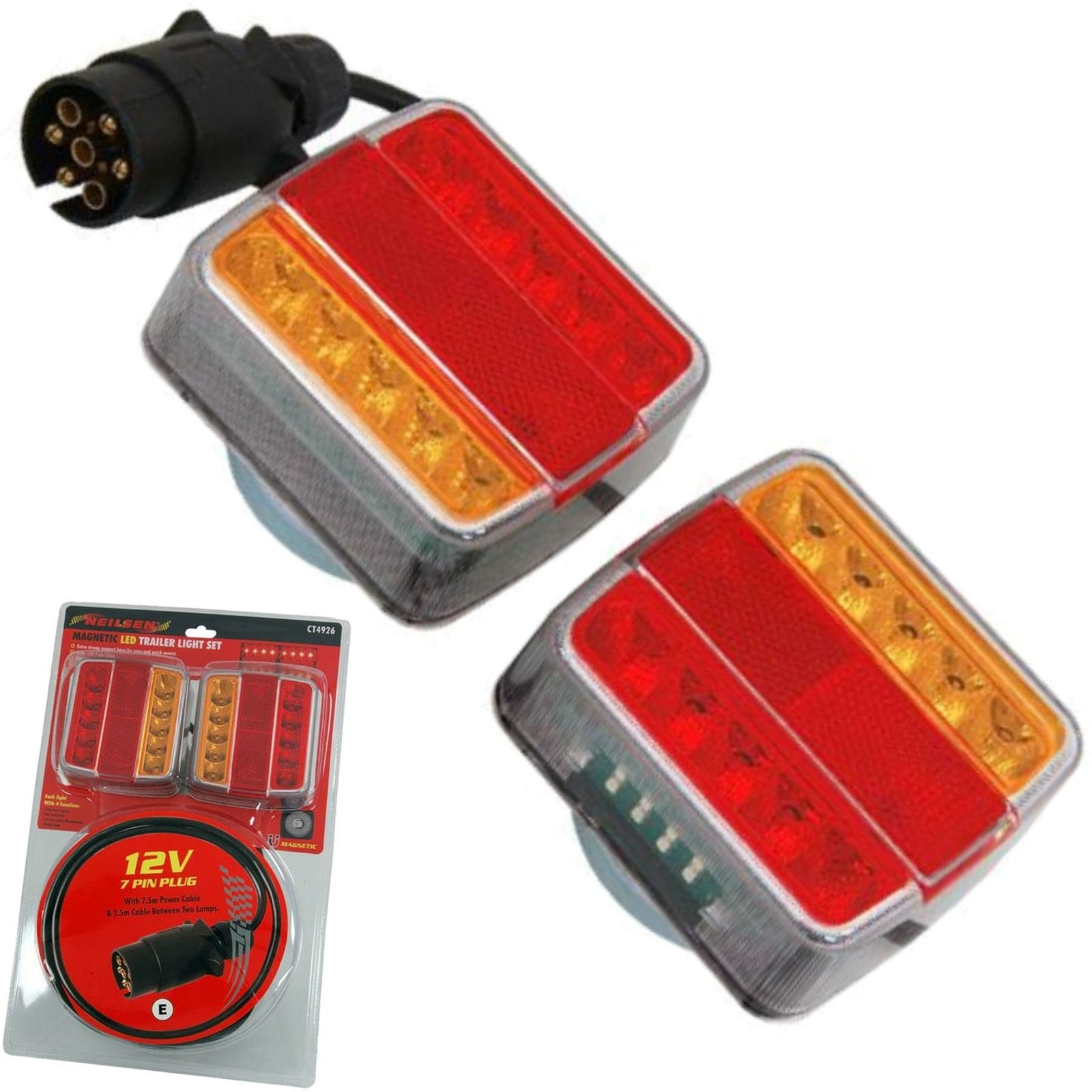 Neilsen 12V Magnetic LED Rear Stop Light Set
