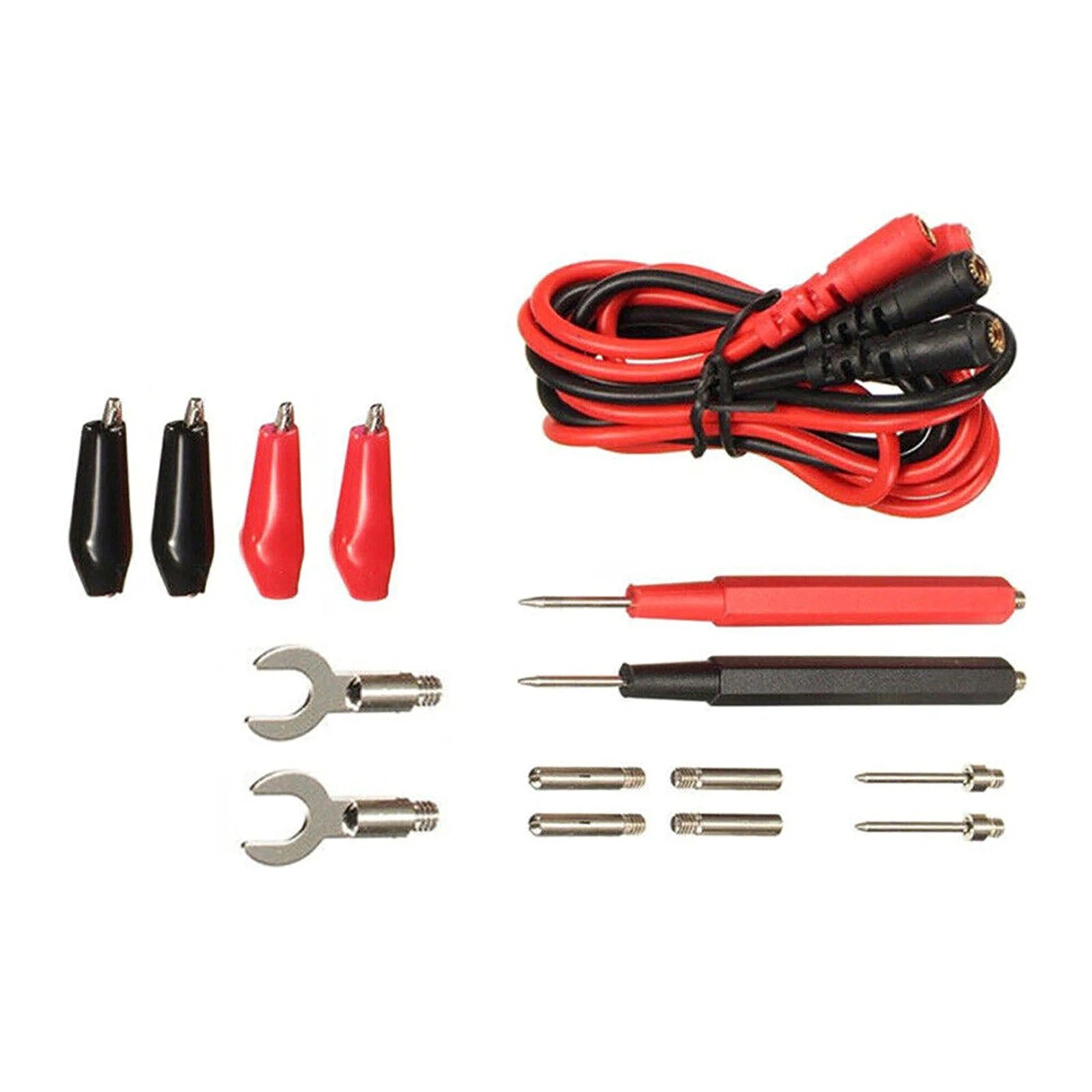 Set Copper Multimeter Test Lead Cable Probes Accessories For Volt