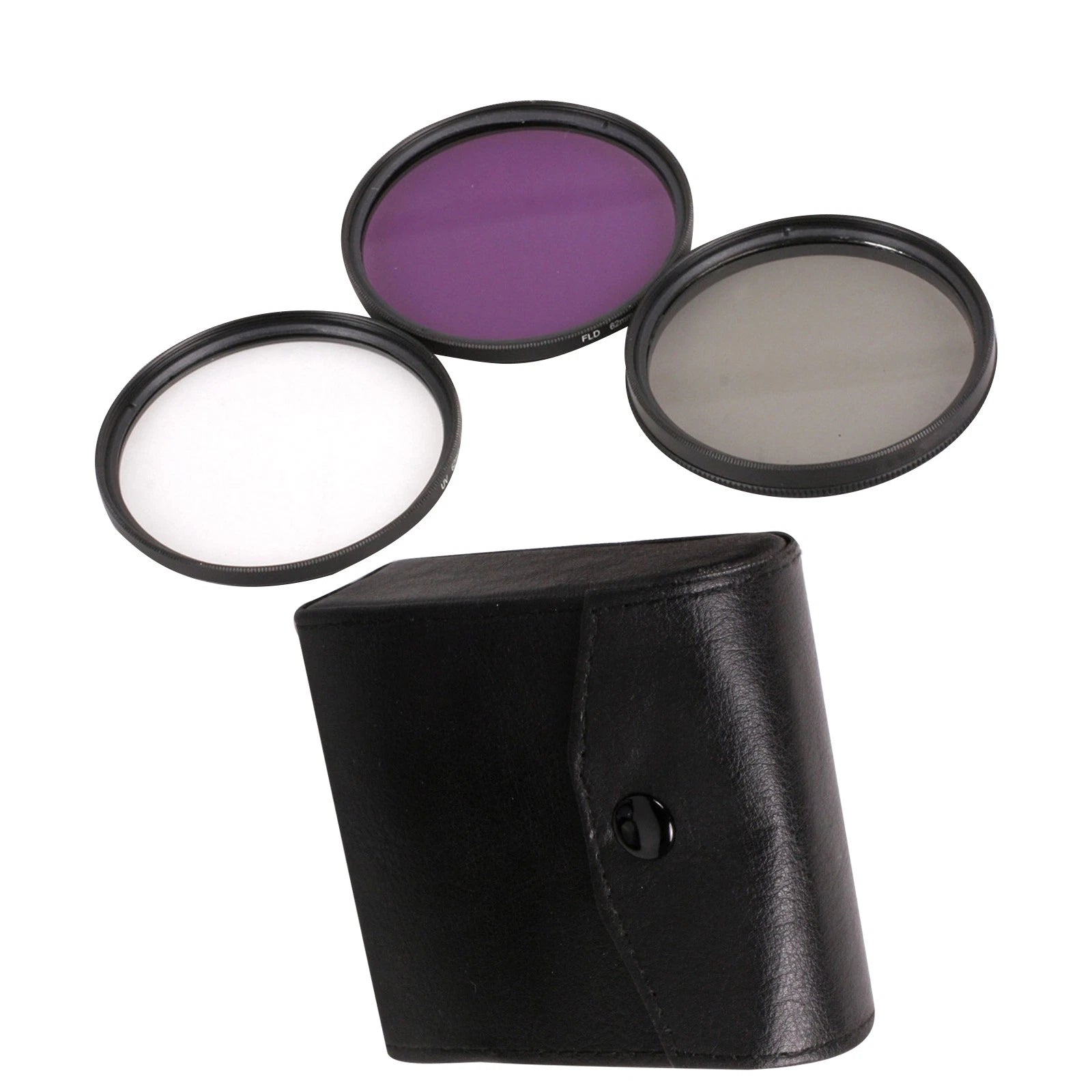 49mm-77mm Digital Camera Lens Filter Uv+cpl+fld Kit For Cannon Nikon