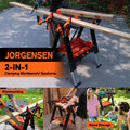 Pony 2-in-1 Work Bench with Clamps and Safety Straps by Pony