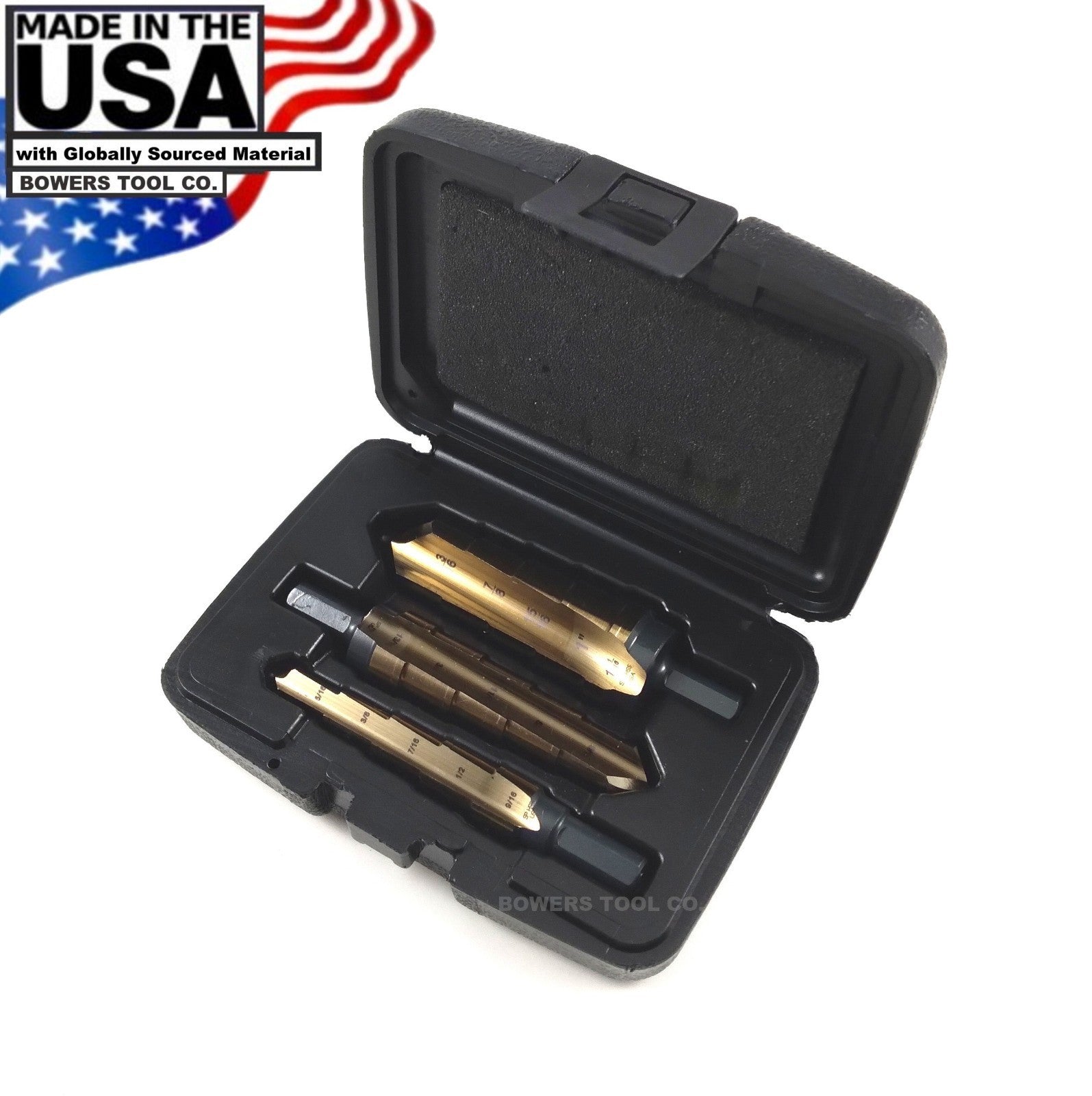 Norseman 3pc Step Unibit Reamer Drill Bit Set