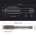 Brand New Unc Tap & Unc Die Hand Taps 5/8inch High Steel Right Hand