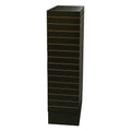 12 Inch X 12 Inch X 54 Inch Black Revolving Slatwall 4 Sided Rotating