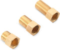 3 Pack Brass Pipe Fittings 1/2 Male Thread to Female Thread Pipe