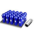 J2 Engineering Blue M12 X1.5 24mm Od/ 50mm Height Closed End Lug Nuts