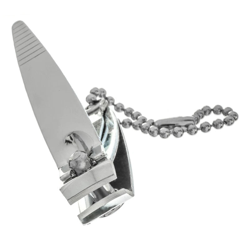 72 Chrome 2" Finger Toe Nail Clippers Trimmer Cleaner File Keychain